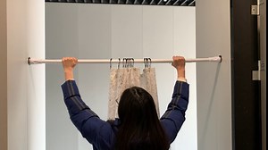 Black Shower Curtain Rod for Bathroom 48-84", No Slip Shower Tension Rod Heavy Duty, Adjustable Shower Curtain Pole for Closet, Doorway, Windows