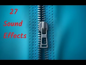 Zipper Sound Effect - Efecto de sonido de cremallera - FERMETURE ECLAIR - Bruitage Gratuit