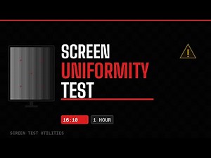 Screen Uniformity Test (16:10) – 1 Hour – Full Screen Solid Gray
