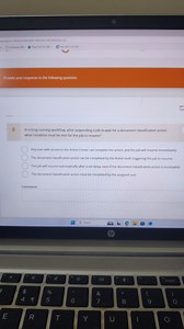In a long-running workflow, after suspending a job to wait for ... | Filo