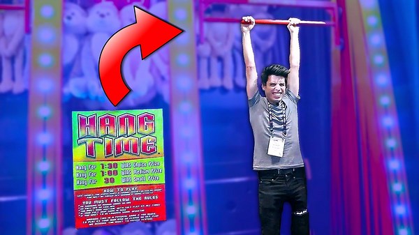 I'm back at IAAPA Amusement Expo 2019 and we play all carnival games! I try the hang challenge game if you hang for 90 seconds, you win the huge prize! Is this carnival game skill or a scam? I also discover why this hang challenge is so difficult! Filmed at IAAPA 2019 with press pass. MY SOCIAL MEDIA: ▶ OFFICIAL YOUTUBE: http://www.youtube.com/matt3756 ▶ OFFICIAL WEBSITE: http://www.arcadematt.com ▶ INSTAGRAM: arcade_matt ▶ TIK TOK: arcade_matt ▶ TWITTER: arcade_matt About Arcade Matt: I make ar