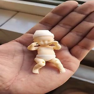 1" DIY Micro Realistic Body Silicone Doll,Small Reborn Baby Dolls Silicone Full Body