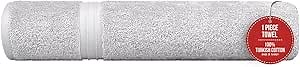 Extra Large Bath Sheet - Luxury & Absorbent, Oversized (35"x70") Decorative, 100% Cotton and Hotel Quality Perfect as, Extra Large Bath Sheet, Cotton Jumbo Towels - Silver Gray