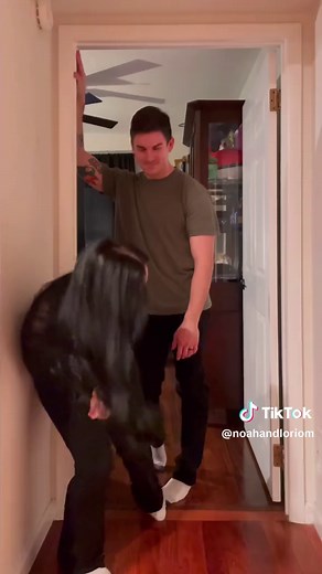 Romantic Door Frame Challenge with Husband and Wife