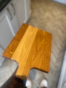 Rustic Solid Wooden Chopping Board With Handle – Handmade Kitchen Cutting Board & Charcuterie Serving Tray - Etsy