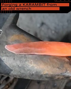 Forging a KARAMBIT from an old wrench | Garden Decor Soni | Facebook
