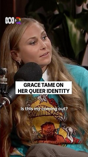 Grace Tame: “Is this my coming out?!” 🏳️‍🌈 #ABCQueer #autistic #queer