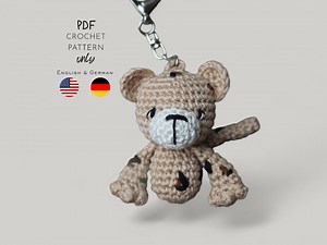 Dangling Mini Leopard/pdf Crochet Pattern (german & English) - Etsy