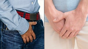 Why do men touch their crotch so much?