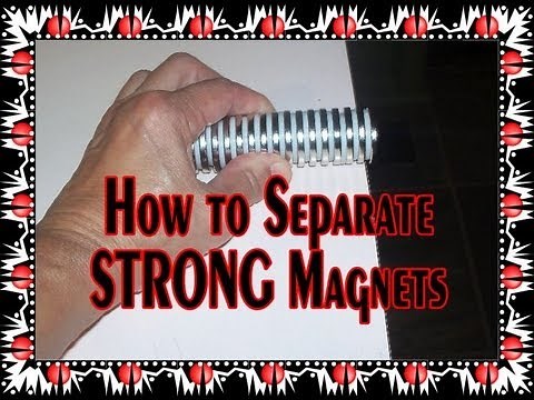 Separating strong neodymium magnets for craft and home improvement projects
