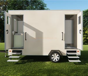 [Hot Item] Modular Prefab Camping Trailer Caravan Portable Restroom Outdoor Toilet