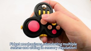 Fidget Toys for Adults, Easter Basket Stuffers for Boys Girls Teens, 3PCS Fidget Pad Sensory Toys Stress Relief Cube Clicker Controller,ADHD Autism Fidget Spinner for Office Desk Travel Games