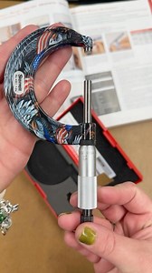 Pero one thing is true, one day! I promise, I promise 💯 The #Starrett APT436.1XRL-1 Outside #Micrometer features 0-1” range, ratchet stop, lock nut, carbide face. This #madeinamerica Special Edition features an #AmericanPride themed paint job. #starretttools | Starrett