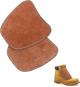 Leather Boot Covers for Welding - Heat Resistant Welding Boot Lace Covers, Portable Welder Shoe Cover Work Boot protector for Welding Spats Welding Boot Covers