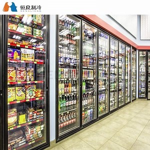 [Hot Item] Hl Commercial Walk in Cooler Glass Door Fridge Display Freezer Cooler