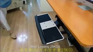 LK06A Ergonomic Sliding Tilting XL Size Wrist Rest Keyboard Holder with Two Mouse Pads for Computer Desk Keyboard Tray Stand