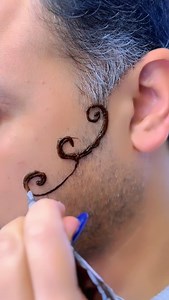 Beard henna swag!! #menshenna #guystattoo #beard #tattoo ❤️ | SK Henna