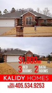 🏡Gorgeous Edmond home at $1800/month! 1409 Wood Duck Drive Edmond, OK 73013 3 beds, 2 baths, 1712 sqft To see this stunning home in-person, please apply online at Kalidy.com or contact us for more info! Cell: 405-534-9253 Office: 405-330-0009 * * * #edmond #edmondok #edmondoklahoma #edmondrealestate #edmondrealty #edmondrealtor #edmondrealtors #edmondrealestategent #okc #edmondrealestatephotographer #okcmetro #okcmetroliving #okcmetrorealestate #petfriendly #Petfriendlyrealtor #petfriendlyrealt
