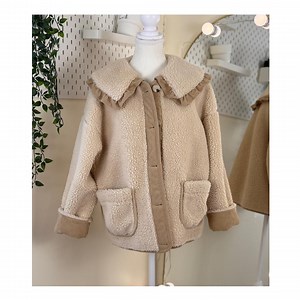 Vintage Teddy Fleece Jacket Women Oversized Sherpa Coat Peter Pan Collar Ruffle Trim Cozy Fall Winter Outerwear Parisian Soft Girl Style - Etsy Canada