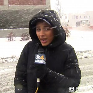Even the snowblowers are struggling to handle the heavy, wet snow in Worcester. Tips for shoveling safely: https://cbsn.ws/3ZK0Jbt | WBZ / CBS News Boston