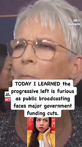 229K views · 10K reactions | The progressive left is furious as public broadcasting faces major government funding cuts. Some progressives say this move defunds vital independent media and hurts low-income communities. Conservative critics say public broadcasting gets too much taxpayer money! | Pleasant Productions | Facebook