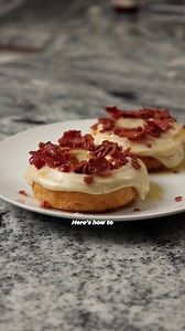 Millennials rejoice! This gluten free maple bacon donut is going to hit all the right spots! This was tough to keep with Kosher standards but by using turkey bacon and margarine, we nailed it. #bacon #turkeybacon #maplebacondonut #glutenfree | Katz Gluten Free