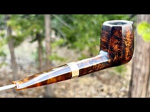 SederCraft Paneled Tobacco Pipe w/ Bronze