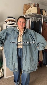 Love this oversize jacket! ##denimjacket##plussizedenimjacket##jeanjacket##oversizeddenimjacket##TikTokShopCreatorPicks | Elizabeth Sloan