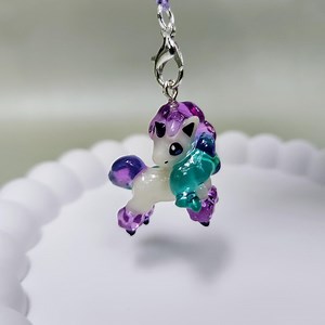 PKMN Rainbow Pony Keychain Charm Kawaii Gift - Etsy Australia