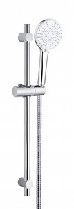 [Hot Item] Sanitary Shower Column Shower Rail Stainless Steel Tube Sliding Slide Riser Bar Shower with Barcket, ABS Slider