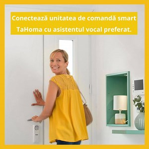 Conectează unitatea de comandă smart TaHoma cu asistentul vocal...