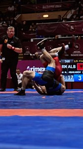 Zelimkhan ABAKAROV 🇦🇱, solid as ever Watch the European Championships on UWW Everything you need to know: 📍Bucharest, Romania 🇷🇴 🗓️: February 12-19 Qualification: 10:30 🥇🥈🥉= 18:00 #️⃣: #WrestleBucharest 🖥️: uww.org / UWW 📱: UWW #uww | #unitedworldwrestling | #TheHomeOfWrestling | United World Wrestling