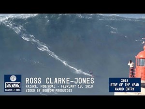 Ross Clarke-Jones at Nazaré 4 - 2018 Ride of the Year Award Entry - WSL Big Wave Awards