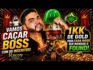 BESTIAL AO VIVO - CALL de BOSS - Vire membro e ganhe 1kk no Rucoy Online
