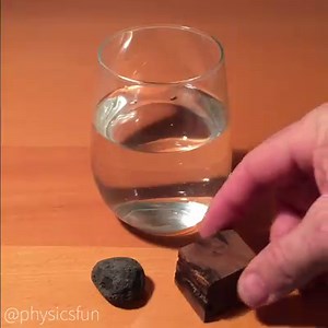 Buoyancy Discrepant Event: Wood that sinks and a rock that floats!- ironwood and pumice. ➡️ Follow this link for info on where to get this and many more of the items featured here on Physicsfun http://physicstoys.blogspot.com/p/physics-toy-store.html | Physicsfun