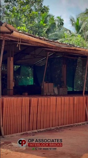 Soil solid laterite interlock bricks 🧱 #bricks #construction #interlockingbrick #home #naturalbrick