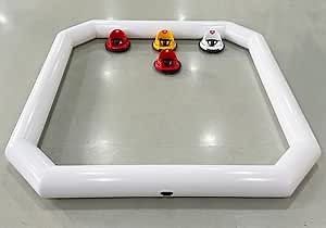 Inflatable Bumper Car Track Mini Inflatable Bumper Car Venue Track Pipe for Kids Bumper Cars (20 * 20FT(6 * 6M)) Tube only, Bumper Car not Included，White