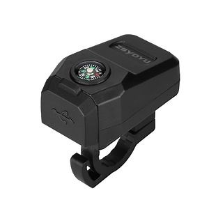 [Hot Item] Universal Electric Vehicle Mirror Bar Mount Overcurrent Protection Compass Function 12V 80V E-Bike USB Charger