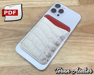 Leather Magsafe Wallet PDF Pattern / DIY Leather Template / Apple Wallet / With Build Video - Etsy UK