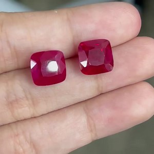 RUBY STONE Gemstone: Ruby Shape: Cushion to Asscher cut Weight:...