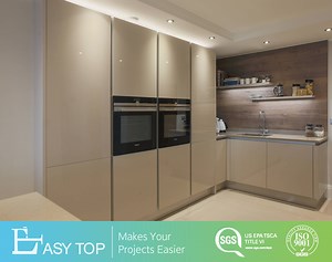 [Hot Item] Lacquer MDF Modular Simple Designs Kitchen Pantry Cabinet
