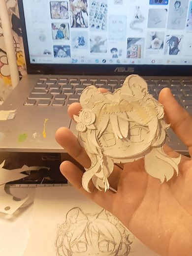 chắc nào mở com chỉ dám nhận mấy bé dễ dễ ít chi tiết thôi chứ cái lưng tui ko chịu nổi🤡🤧✨#mockhoa #handmade #myart #fyp #fypシ #viralツ