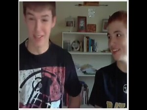 Bored redhead brother pulls out his stiff cock and jerks off while his sibling witnesses