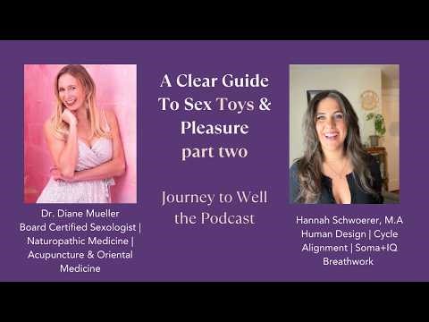 A Clear Guide To Sex Toys & Pleasure | Dr Diane Mueller Board-Certified Sexologist