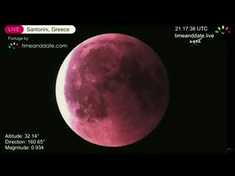 NASA releases footage of blood moon