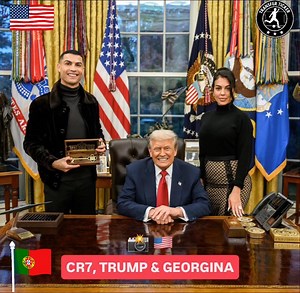 12K views · 73 reactions | Cristiano Ronaldo und seine Frau Georgina haben Donald Trump im Weißen Haus besucht  Nächstes Jahr findet die WM 2026 in den USA statt ️⚽️❤️蘭@Highlight | Georg Augustin Wrobel | Facebook