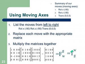 Robotics Homogeneous Transformations Part F: multiple rots and trans (+ mathematica) (Rev 2020)