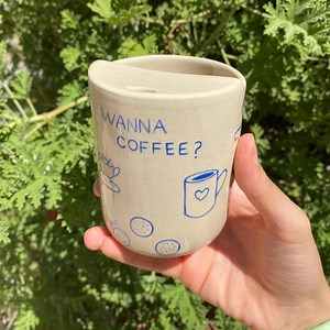 PREORDER Ceramic Travel Mug, Handmade Pottery Coffee Tea Cup, Ceramic to Go Cup, Unique Gift for Coffee Tea Lovers, Cute Gift, Sip Mug - Etsy