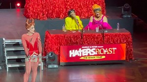 HATERS ROAST UK is now on tour thru 09 April with host @thevivienne_ Book now at DragFans.com #mppresent #thevivienne #hatersroast #comedyroast #kandymuse | Murray & Peter Present