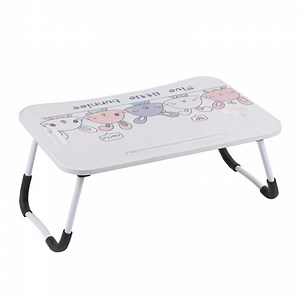 [Hot Item] Overbed Modern Wooden Folding Laptop Desk Computer for Bed